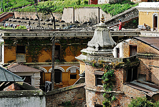 帕苏帕蒂纳特寺,神圣,加德满都,尼泊尔,亚洲