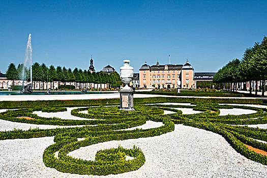 园景花园,德国施威琴根城堡,巴登符腾堡,德国