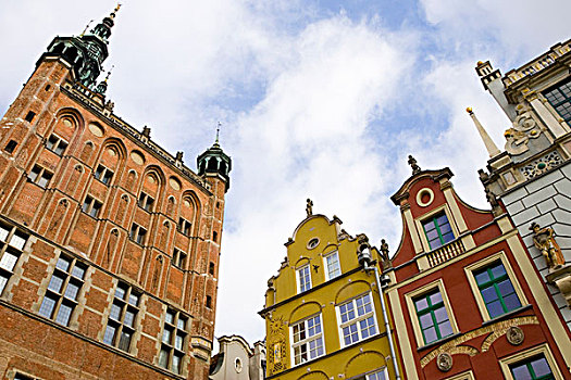 波兰,格丹斯克,市政厅,老城