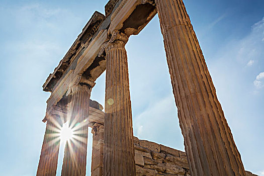 伊瑞克提翁神庙,古希腊,庙宇,北方,雅典卫城,雅典,希腊