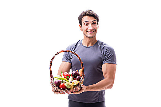 男人,健康饮食,运动