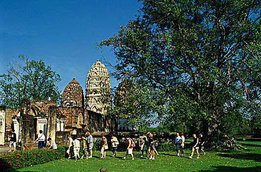 泰国,素可泰,古城,寺院