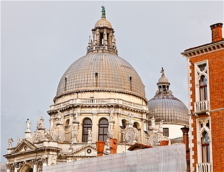 圆顶,大教堂,圣马利亚,行礼,威尼斯