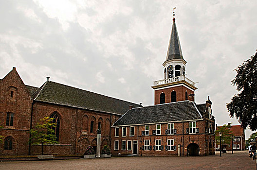 教堂,风格,建造,格罗宁根,省,荷兰,欧洲