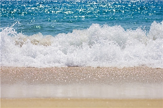 沙滩,夏天,海洋