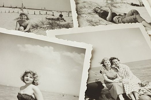 特写,旧式,照片,20世纪50年代