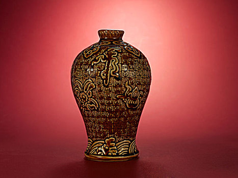 老式,中国,花瓶