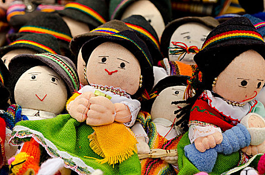 厄瓜多尔,基多,区域,工艺品,市场,传统,手工制作,纺织品,娃娃,特色,高地,服饰
