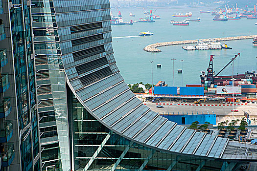国际贸易,中心,维多利亚港,背景,香港