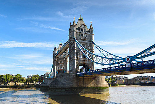 塔桥,上方,泰晤士河,伦敦,英国,英格兰