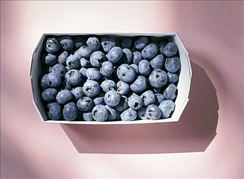 蓝莓,纸板,扁篮
