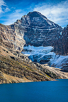 冰川,湖,优鹤国家公园,英属哥伦比亚大学,加拿大