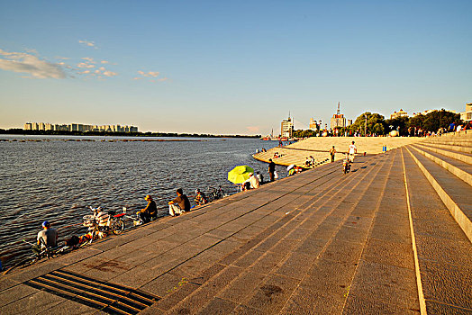 松花江,河流,建筑