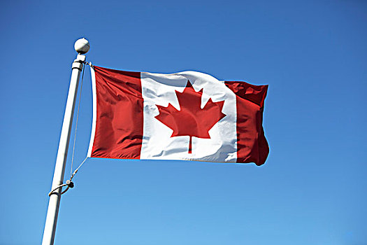 加拿大国旗,蓝天