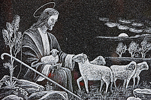 法国,上萨瓦省,耶稣,牧羊人
