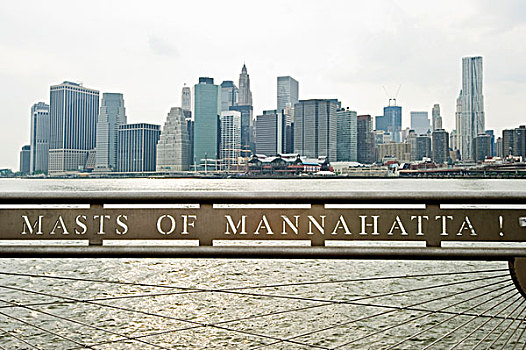 市区,曼哈顿,布鲁克林,高度,纽约,美国