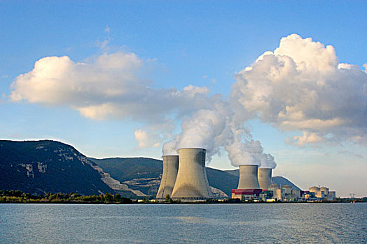 法国,隆河,核电站