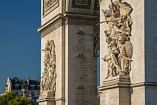 象征,塑像,雕刻,拱形,巴黎,法国
