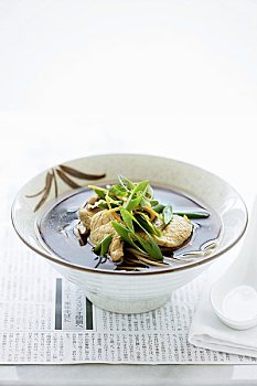 味噌湯,豬肉片,日本