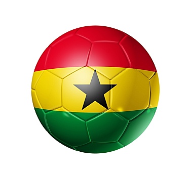 足球,球,加纳,旗帜