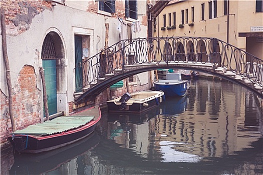 小桥,建筑,碎片,威尼斯,意大利