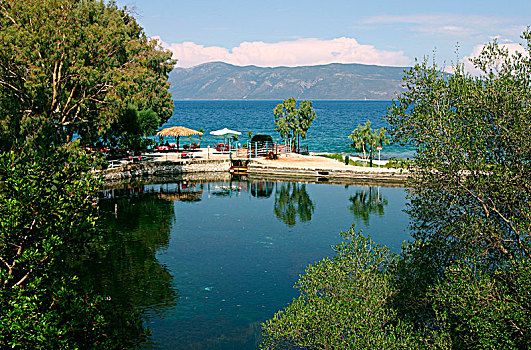 湖,凯法利尼亚岛,希腊