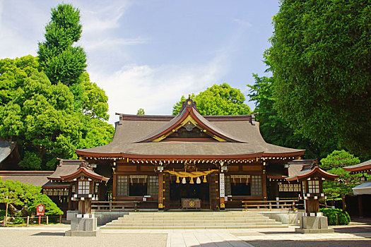 神祠,春天,熊本,日本