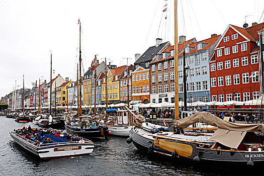 nyhavn,harbour,in,copenhagen,denmark,丹麦哥本哈根