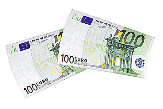 两个,100欧元,货币