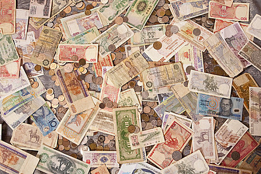 收藏,货币,钞票,硬币,世界