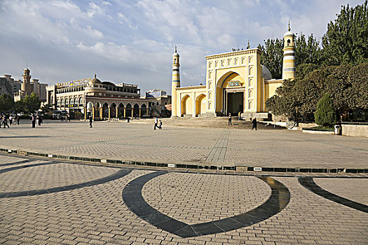 艾提尕尔清真寺广场,新疆喀什