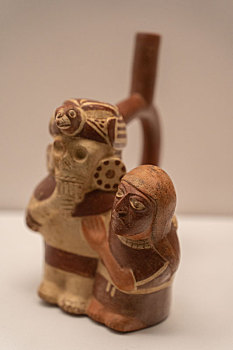 秘鲁拉斯瓦卡斯博物馆莫切文化陶瓶