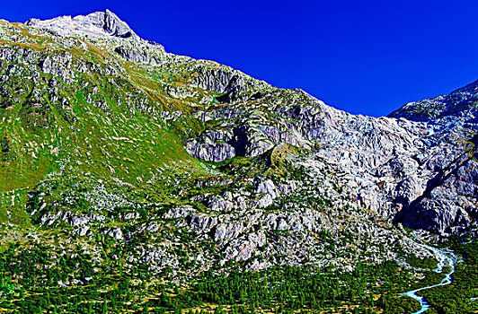 阿尔卑斯山,高山,夏天,风景