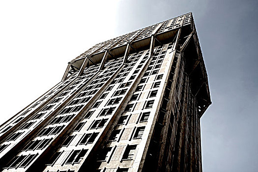 摩天大楼,20世纪50年代,特写,户外