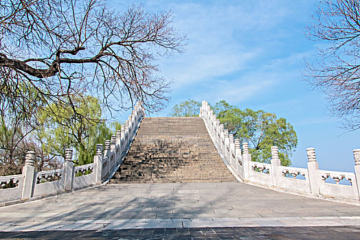 北京市颐和园玉带桥建筑景观