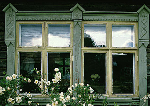 挪威,窗户,木工
