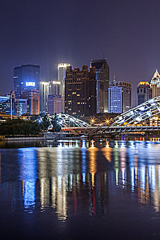 天津海河夜景