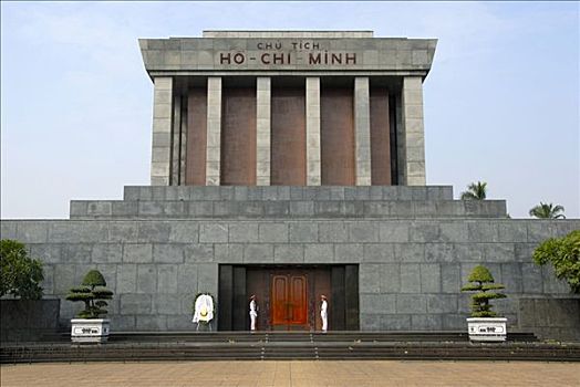 胡志明墓,正面,河内,越南,东南亚,亚洲
