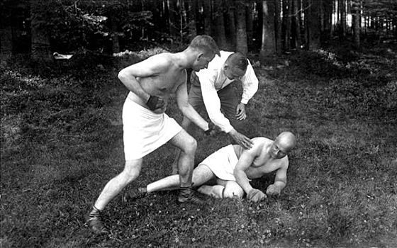历史,照片,拳击赛,20年代