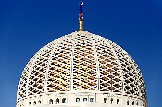 圆顶,苏丹,卡布斯,大清真寺,马斯喀特,阿曼