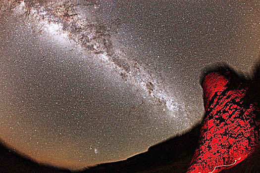 智利,阿塔卡马沙漠,银河