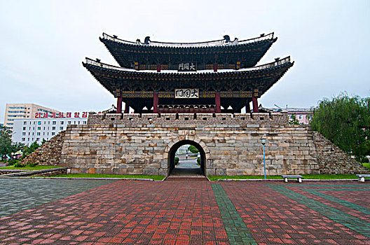 大门,平壤,朝鲜,亚洲