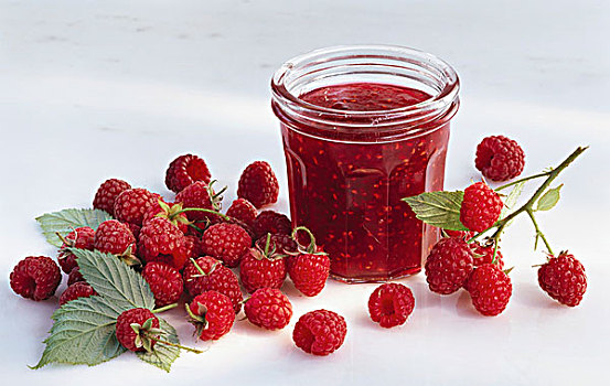 罐,树莓酱,树莓