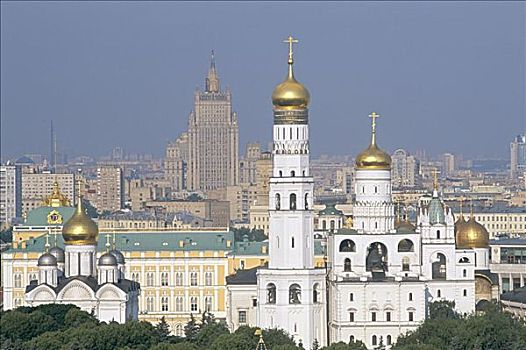 克里姆林宫,城市天际线,莫斯科,俄罗斯