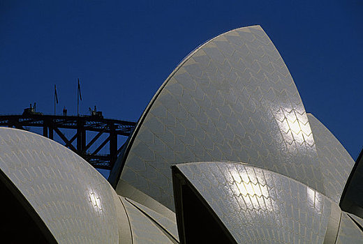 澳大利亚,悉尼,剧院,悉尼海港大桥,特写