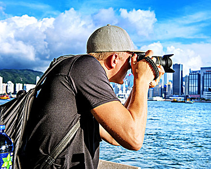 香港,城市,建筑,都市,维多利亚港,摄影