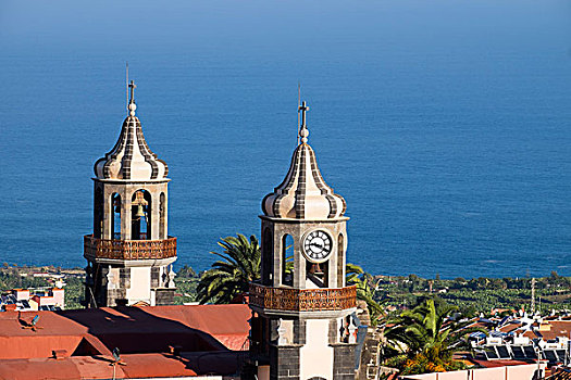 康塞普西翁,教堂塔楼,特内里费岛,加纳利群岛,西班牙,欧洲