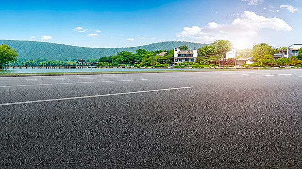 道路交通,蓝天白云