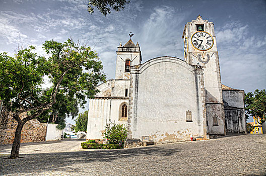 葡萄牙,塔维拉,圣玛丽亚教堂,老城