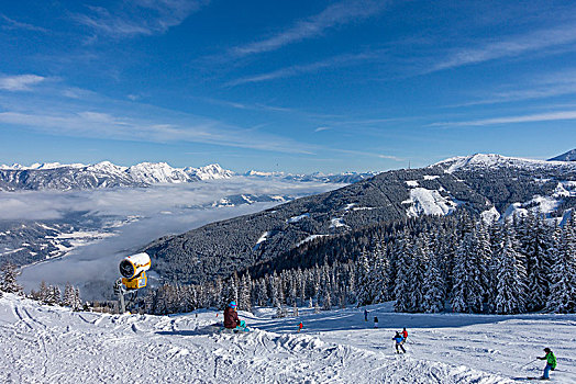 滑雪区,斯拉德明,施蒂里亚,奥地利,欧洲